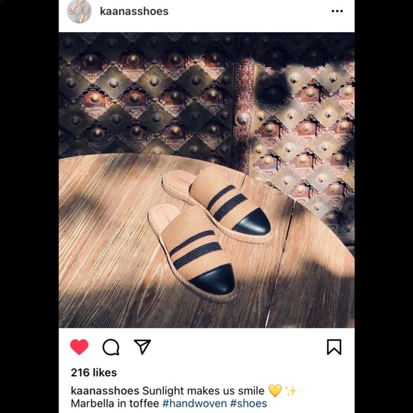 KAANAS Marbella handwoven mule espadrille, toffee - Picture 2 of 9